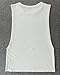 AMiERY Womens White Funny T Shirts with Saying Cut Out Juniors Sleeveless Shirts