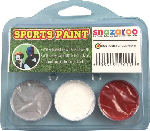 Sports Makeup Kit White, Light Grey, Burgundy