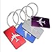 PIXNOR Travel Luggage Tags Suitcase Baggage Tags Labels with Key Ring Pack of 7