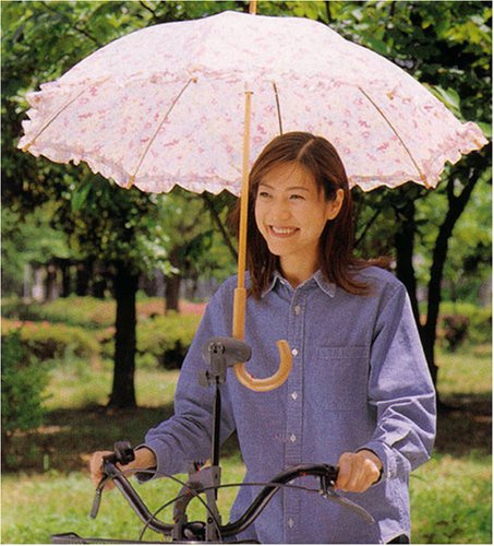 強い日差しの紫外線避けに!サイクル傘(かさ)スタンド木かげ ※自転車用パーツ・類似品・さすべえのJPEG画像