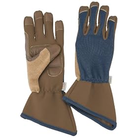 Angela's Garden 7105-801M Heavy-Duty Garden Glove, Indigo, Medium