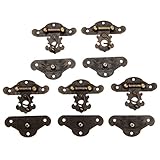 5個入り 木箱アクセサリー バックルスナップ シャックル ボックスロック 金属バックル ネジ付き 66*54mm