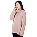 Pinksee Women's Casual Long Sleeve Turtleneck beige Knit Pullover Sweater