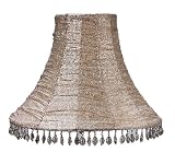 Ivory Gathered Fabric Medium Lamp Shade