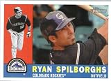 2009 Topps Heritage Baseball Card #678 Ryan Spilborghs Colorado Rockies Mint Condition - Shipped In Protective Screwdown Display Case!