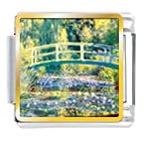 Bridge At Giverny Italian Charms Bracelet Link