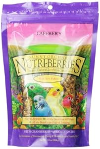 Lafeber's Gourmet Sunny Orchard Nutri-Berries for Cockatiels 10-Ounce Bag