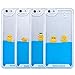 6Plus 6sPlus Liquid Case, Yoption Clear Cute Creative Design Liquid Floating Rubber Duck Hard Case Cover for iPhone 6Plus 6sPlus (Ducks with Glasses)