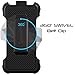LUVVITT [Holster & Belt Clip] Compatible with Ultra Armor Phone 6/6s Case Black (The case is not Included)