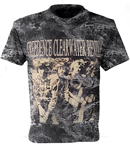 Creedence Clearwater Revival Retro T-Shirt Rock Punk Metal Black ES-026