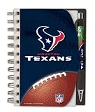 Houston Texans Deluxe Hardcover, 4 x 6 Inches Notebook and Pen Set, Team Colors (12023-1ZG)