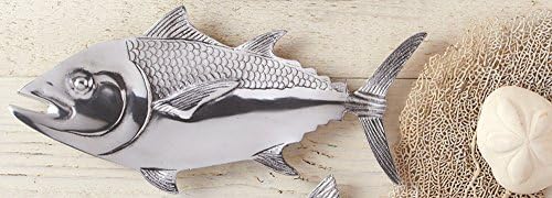 Salmon Design Serving Tray / Serving Platter, Aluminum, 12" x 5"