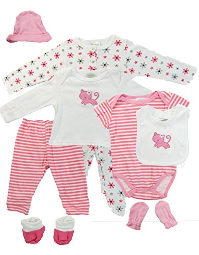 Affection Baby Clothing Happy Cat Clothing sets, 8 pieces