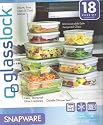 Snapware 18pc Glasslock Tempered Glass Storage Containers 18piece Set with Lids