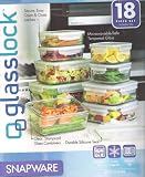 Snapware 18pc Glasslock Tempered Glass Storage Containers 18piece Set with Lids