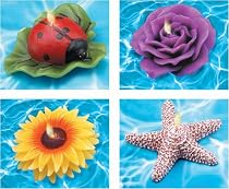 Swimline 4 Piece Floating Candle Set 4 assorted colors