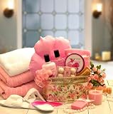 Pampering Pink Bath & Body Spa Gift Basket for Women -Mother's Day Gift Idea for Her