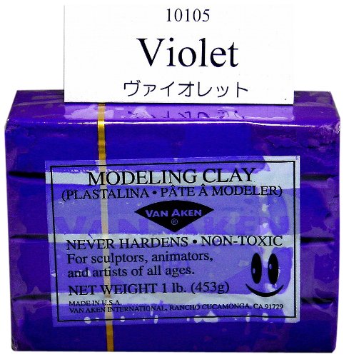 Van Aken Plastalina Modeling Clay 1 lb. bar violet