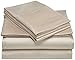 Amazon Brand – Pinzon 400-Thread-Count Pleated Hem Egyptian Cotton Sheet Set - Queen, Parchment