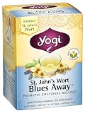 Yogi St. Johns Wort Blues Away, Herbal Tea Supplement, 16-Count Tea Bags (Pack of 6)