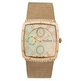Skagen Ladies Steel Rose-Gold Mesh Watch #496SRR by Skagen