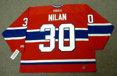 CHRIS NILAN Montreal Canadiens 1986 CCM Throwback Away NHL Hockey Jersey