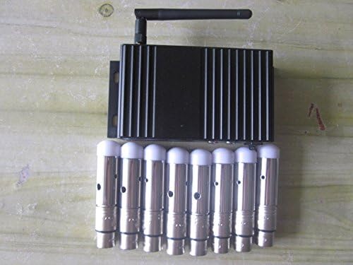 New Box XLR Wireless DMX Controller Tranceiver 1 PC Transmitter &amp; 8 PC Receiver