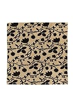 Design Community By Loomier Alfombra Nepal 100K (Beige/Negro)