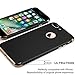 iPhone 7 Plus Case, COOLQO Ultra-thin 3in1 Plastic Electroplated Hard Frame + Tempered Glass Screen Protector Slim fit Shockproof PC Matte Cover Skin & Case for Apple iPhone 7 Plus 5.5 (Black)