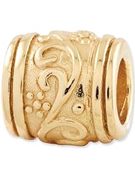 Reflection Beads Silver Gold Plated Kundan No. 5 Bali Bead