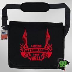 Bastard Admin - flames - Laptoptasche f�r geeks