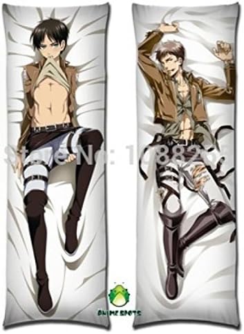 Sunny Daily Anime Dakimakura Hugging Pillow Case Jr008 Attack On Titan Eren Jaeger Jean Kirstein