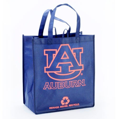 NCAA Auburn Tigers Navy Blue Reusable Tote BagB003LI3PJ6 