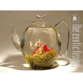 Jewel Clear Glass Teapot 1200ml by THE EXOTIC TEAPOT