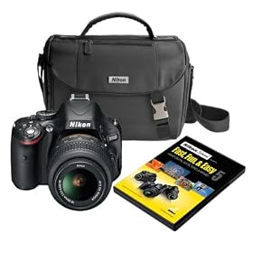 Nikon D5100 16.2 MP Digital SLR Camera (with 18-55 mm Lens) with Fast Fun and Easy 5 DVD and D-SLR System Case Bundle (D5100KIT2BUN)