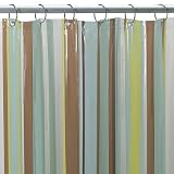 Hampton Stripe Shower Curtain - Brown/ Blue