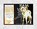 Asian Oriental Chinese Zodiac Poster Year of the Ram: Birth Years 1919 1931 1943 1955 1967 1979 1991 2003 2015