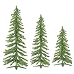 Tinsel Alpine Tree Set - Green