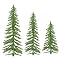 Tinsel Alpine Tree Set - Green