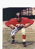 Rosie Brown New York Giants Autographed 8 x 10 Photograph Inscribed with HOF 75 (Unframed)