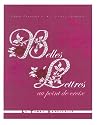 Belles lettres au point de croix
