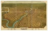 Historic Spokane, Washington, c. 1905, Town View Map (M) (WS)