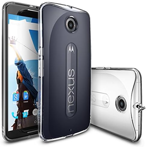 [Free Screen Protector] Nexus 6 Case - Ringke FUSION Nexus 6 Case [Dust Cap/Drop Protection Series][CRYSTAL VIEW] Shock Absorption Bumper Premium Hard Case for Google Motorola Nexus 6 - Eco/DIY Package