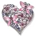 Amethyst Crystal Heart Brooch by Lauren Lee