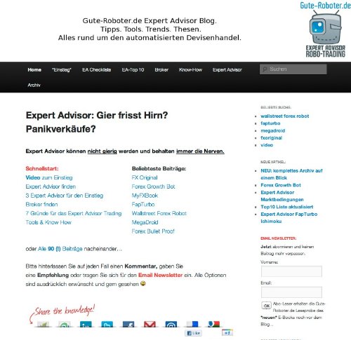 Gute Roboter - Expert Advisor im Forex