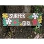 "SURFER GIRL" SURF SIGN ROXY - 24" - SURFING DECOR