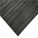 Rubber-Cal Wide Rib Corrugated Rubber Floor Mat and Runner - Black in color - 1/8" x 36" x 8ft rolls