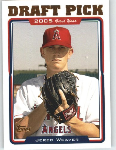 2005 Topps Update #312 Jered Weaver DP RC - Los Angeles Angels (RC - Rookie Card) (Baseball Cards)