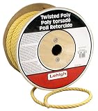 Crawford-Lehigh PY412 1/4-Inch-by-1,200-Foot Twisted Poly Rope