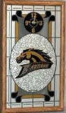 Western Michigan Broncos Framed Glass Wall Clock
